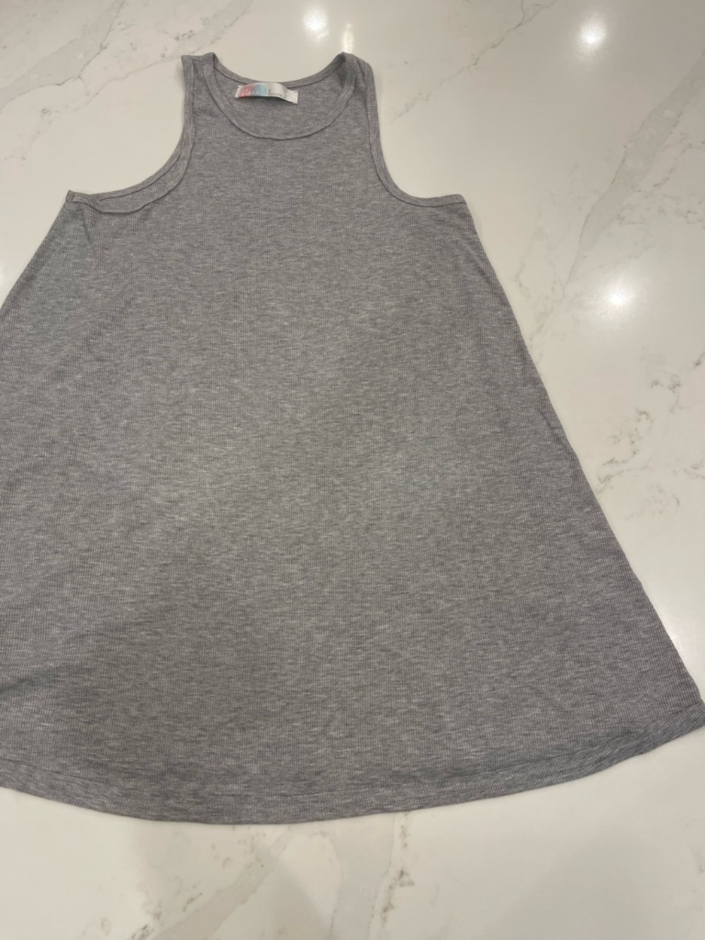 FP Beach Gray Ribbed Tank Cover Up - Picture 2 of 13